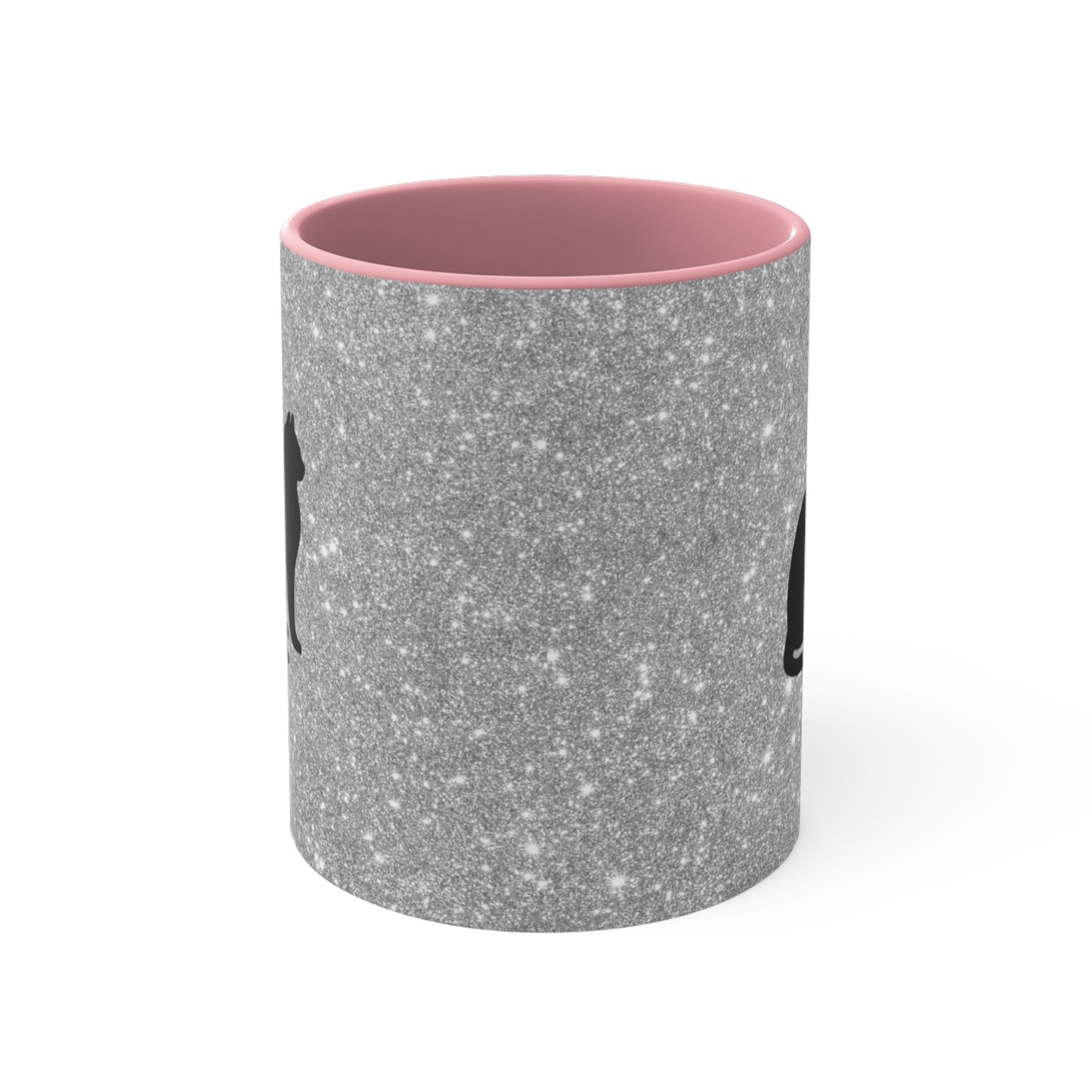 Pink Sparkly Cat Themed Mug | Perfect Gift for Cat Lovers, Pet Owners, Home Decor, Birthday, Coffee Mug